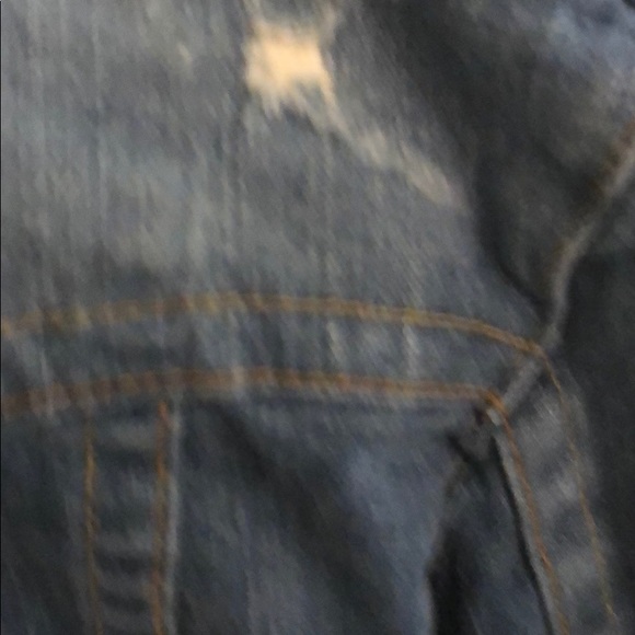 True Religion distressed Jean jacket w innerhoodie - Picture 14 of 14